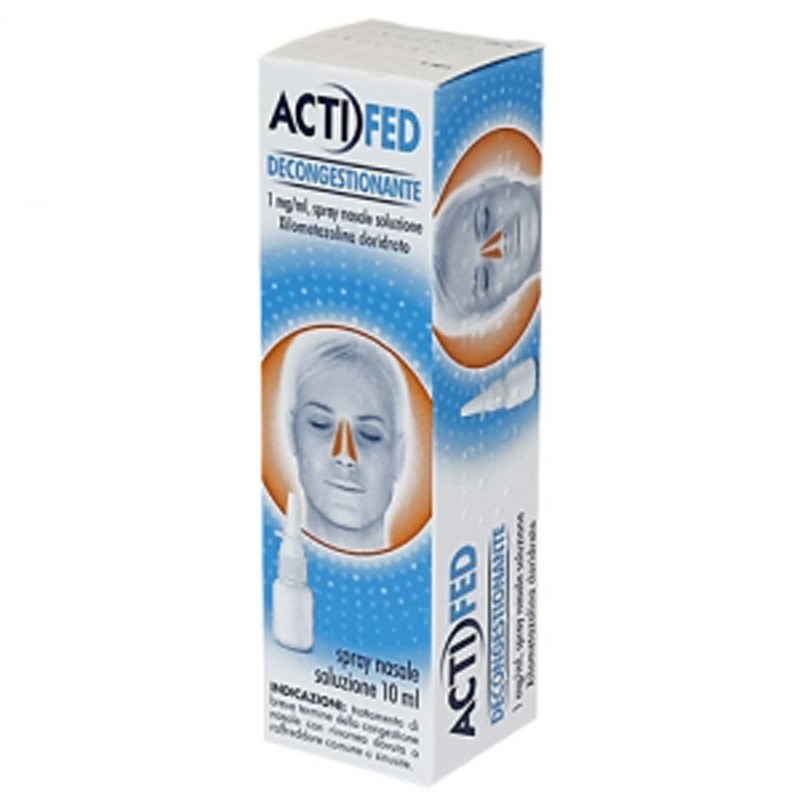ACTIFED DECONGESTIONANTE*spray nasale 10 ml 1 mg/ml